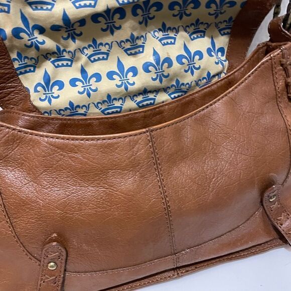 Gianni Bini Brown Leather Shoulder Bag - Picture 13 of 14